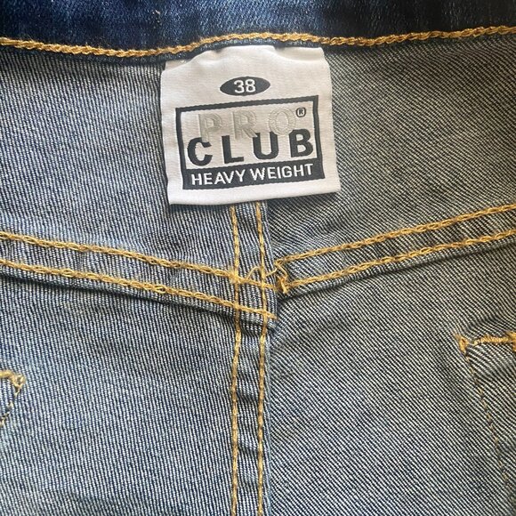 Pro Club Heavyweight Jeans 38 Dark Blue Denim NWT - Picture 4 of 5